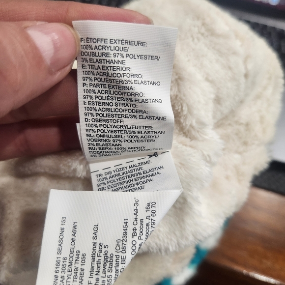 The North Face Kokomo Green Briar Hand Knit Fleece Lined Beanie Unisex One Size - Picture 6 of 6